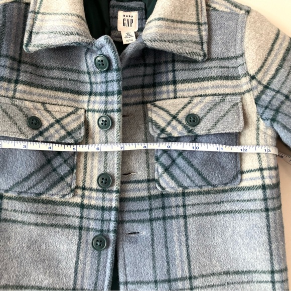 GAP Toddler Boys Wool Plaid Fall Coat - Picture 7 of 8
